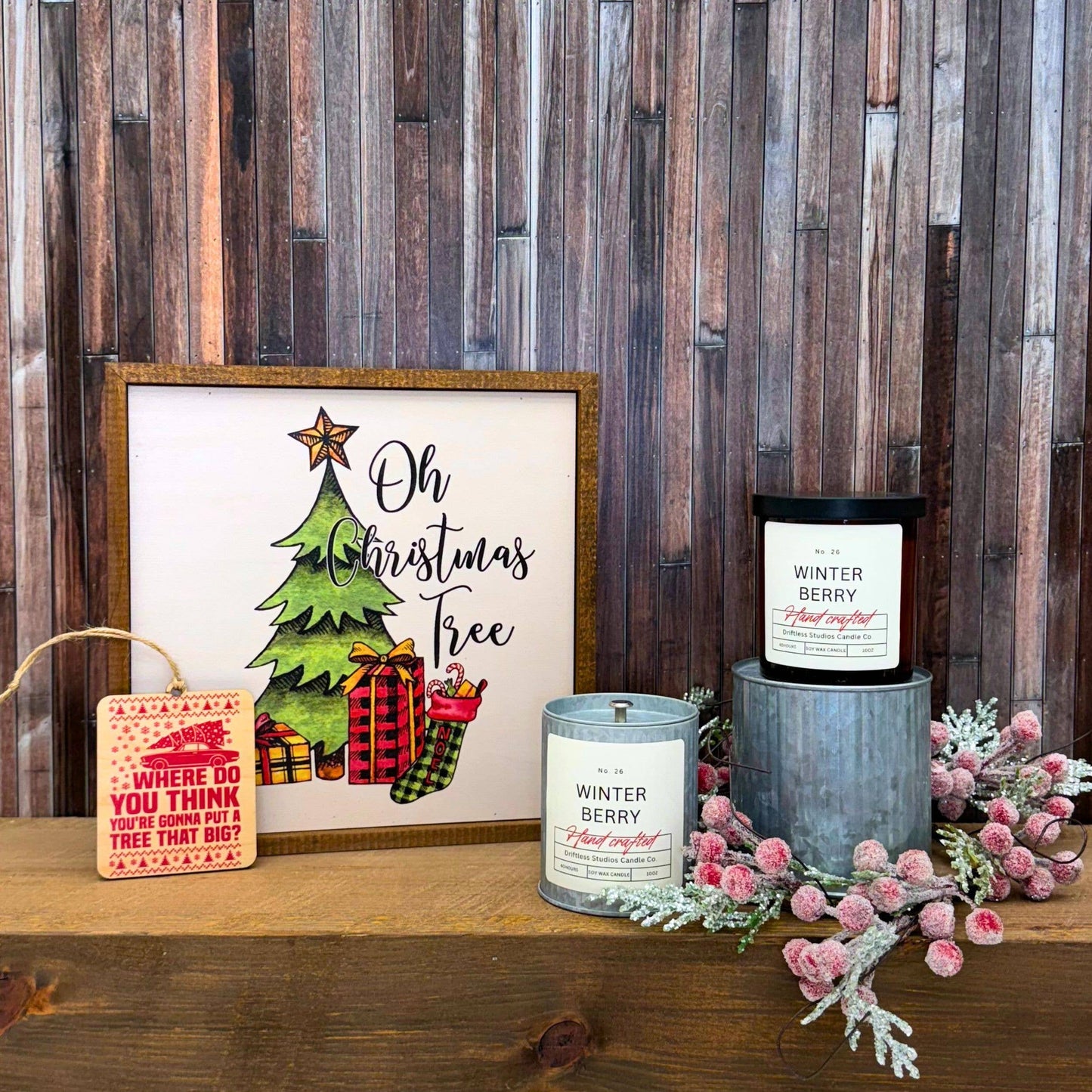 Winter Berry Christmas Candle
