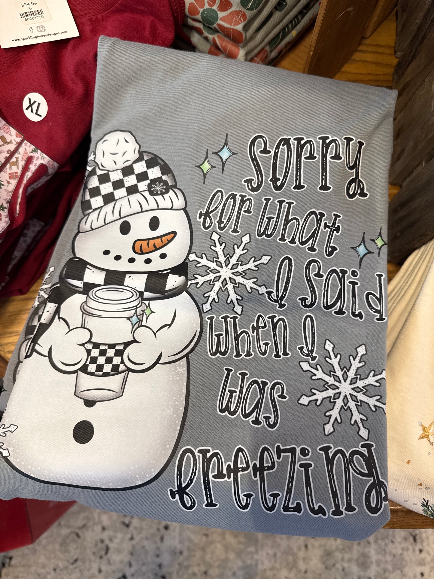 Freezing Sorry Snowman Tee (S-XXL)