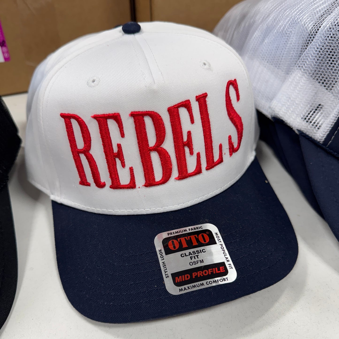Rebels Embroidered Canvas Trucker