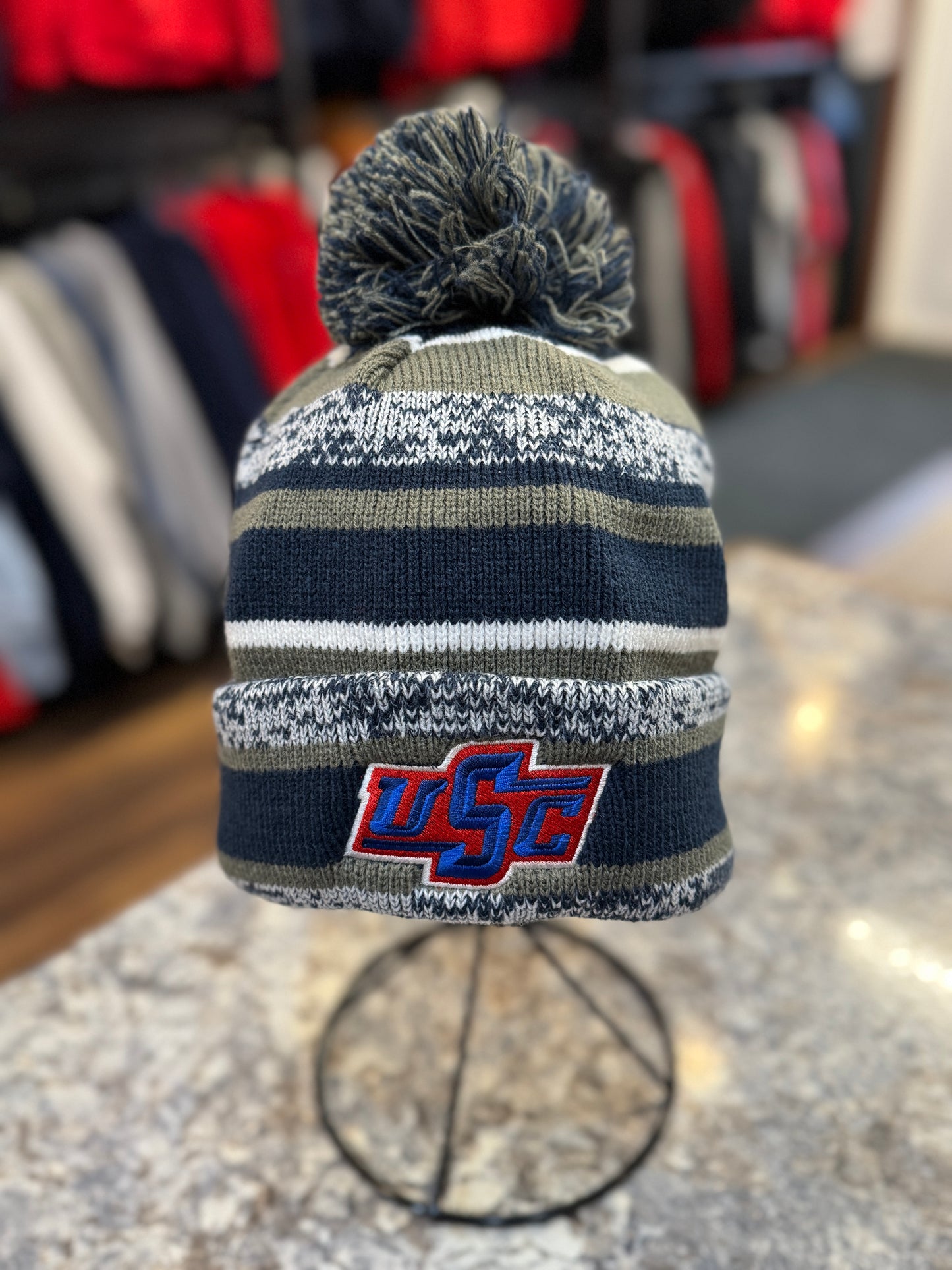 USC Rebels Pom Beanie - Navy