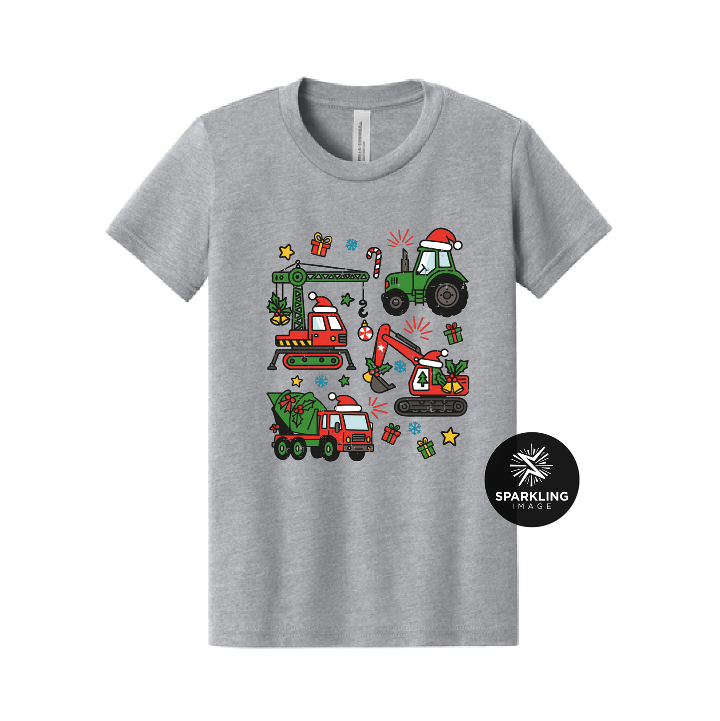 Trucks & Tractors Christmas Shirt (Toddler & Youth)