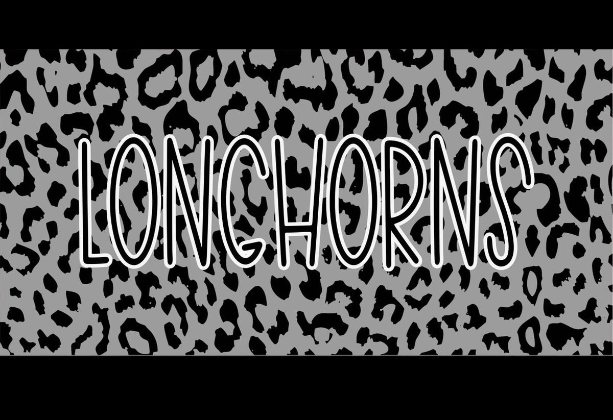 Longhorns Ceramic Mug - Grey Cheetah