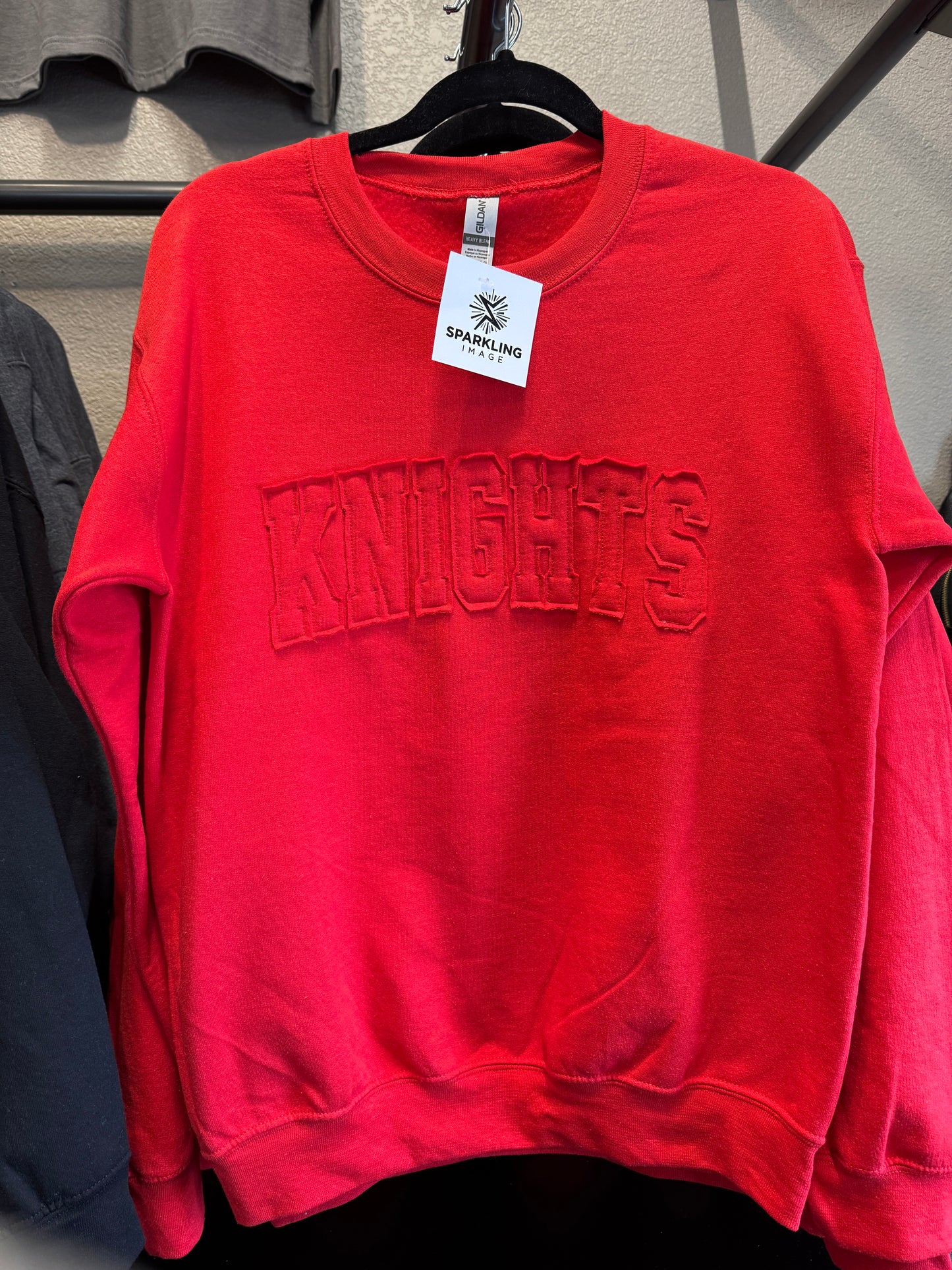 Knights Raggy Crewneck Sweatshirt - Red