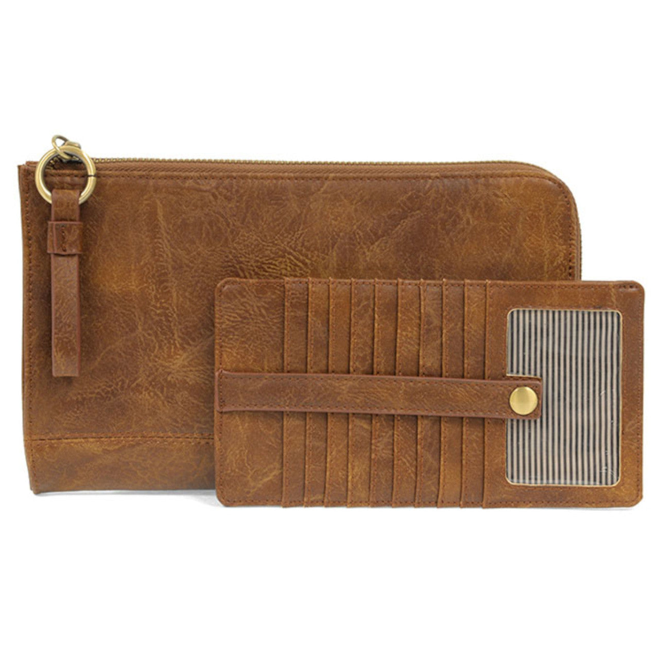 Karina Convertible Wristlet & Wallet - Caramel