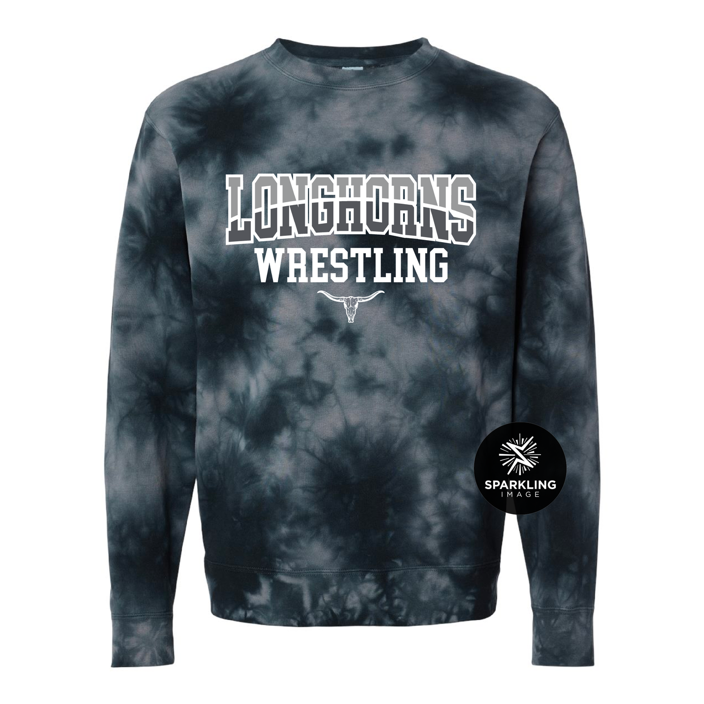 Longhorns - Tie Dye Crewneck Sweatshirt (XXL)