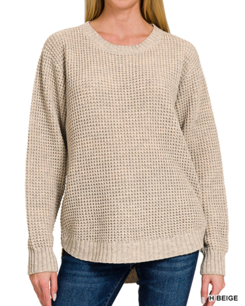 WAFFLE SWEATER (S, M, L)