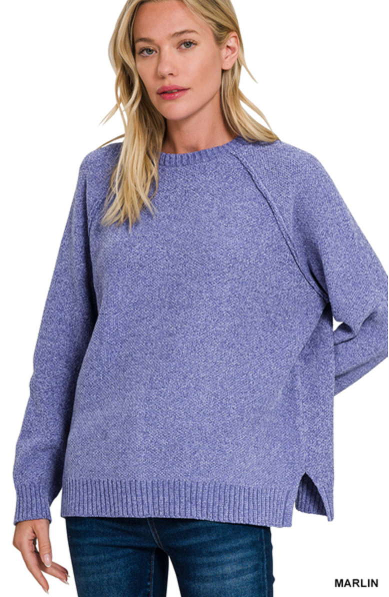 Chenille Raglan Sweater (S, M, L)