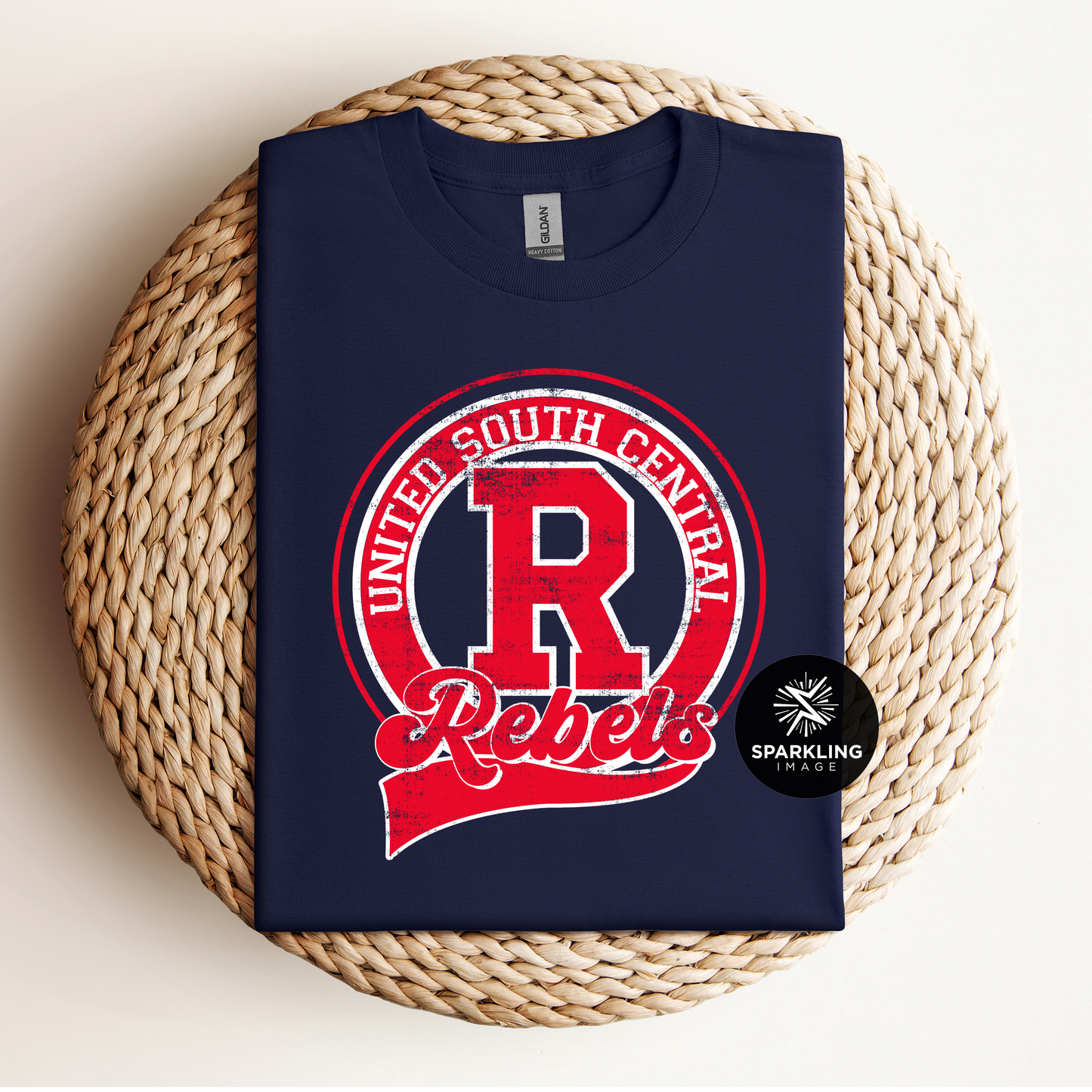 Vintage Rebels Tee - Navy