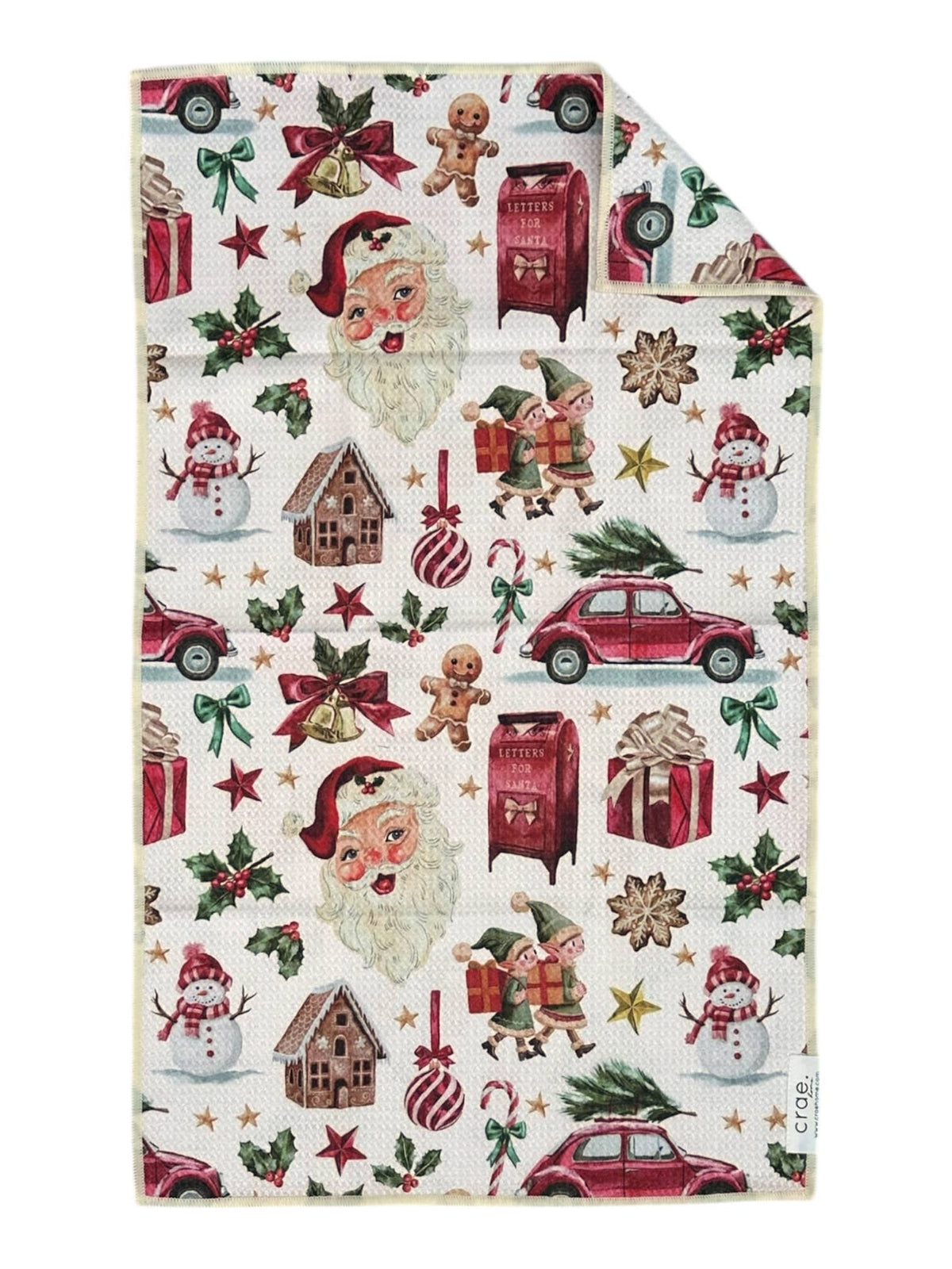 Christmas Lane: Double-Sided Hand Towel