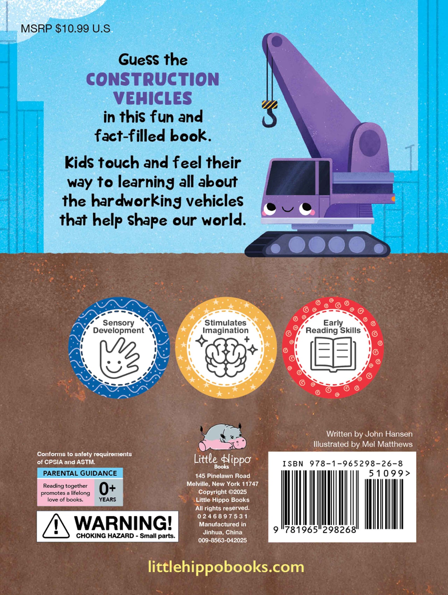 Construction Vehicles - Silicone Touch & Feel Book