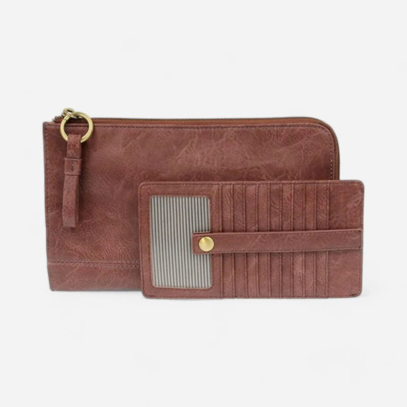 Karina Convertible Wristlet & Wallet - Mauvewood