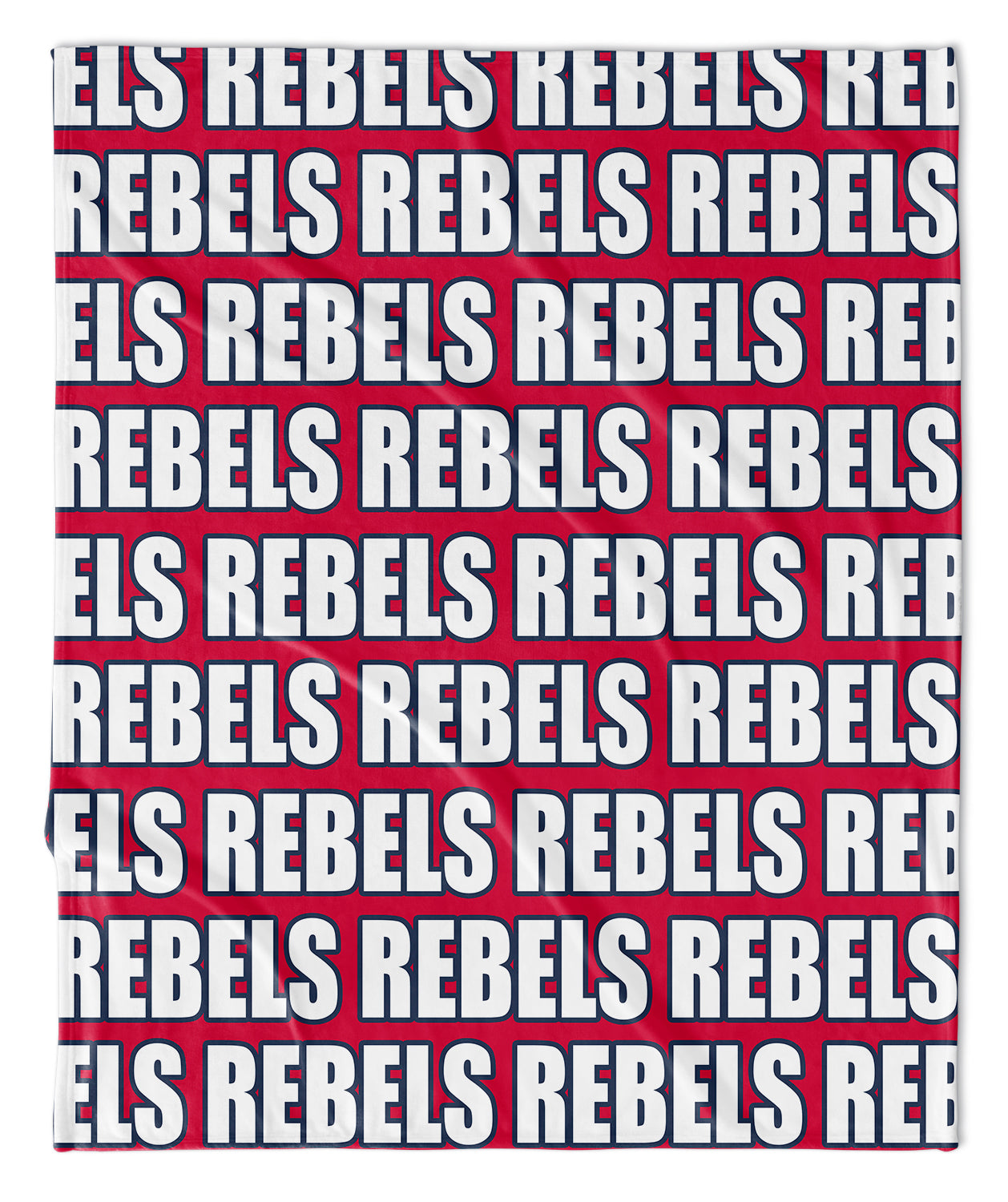 Rebels on Repeat Fan Blanket - Red/Navy