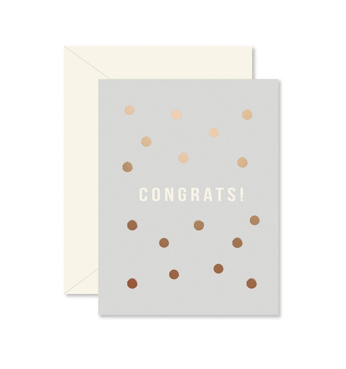 Congrats Copper Dots - Card