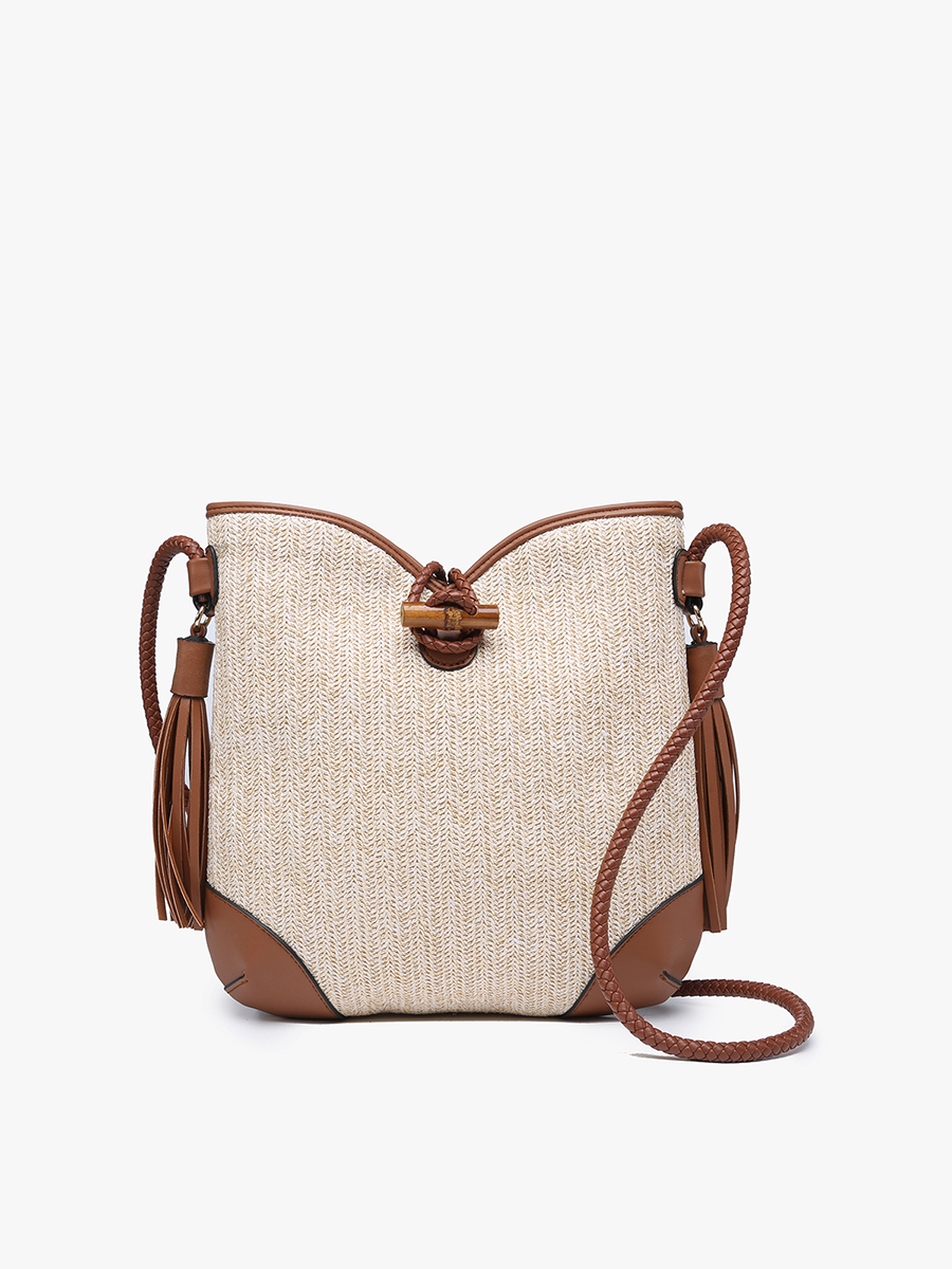 M2276 Vonnie Straw Crossbody w/ Tassel