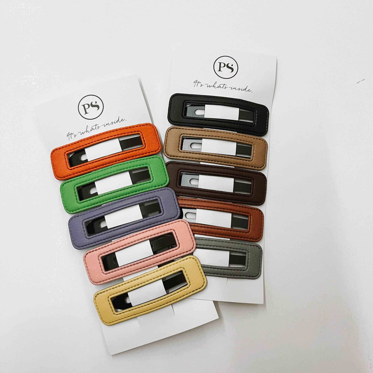 Lightly Leathered Clip Set