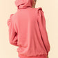 PUFF SLEEVE STRIPE HOODIE (S, M, L)