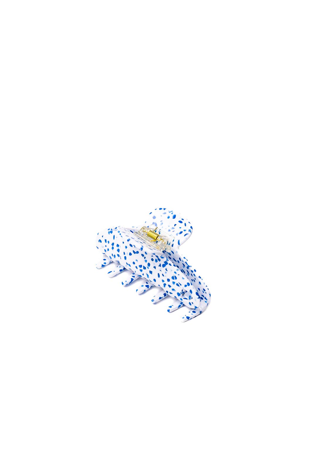 BLUE SPECKLED ACETATE CLAW - 2 SIZES