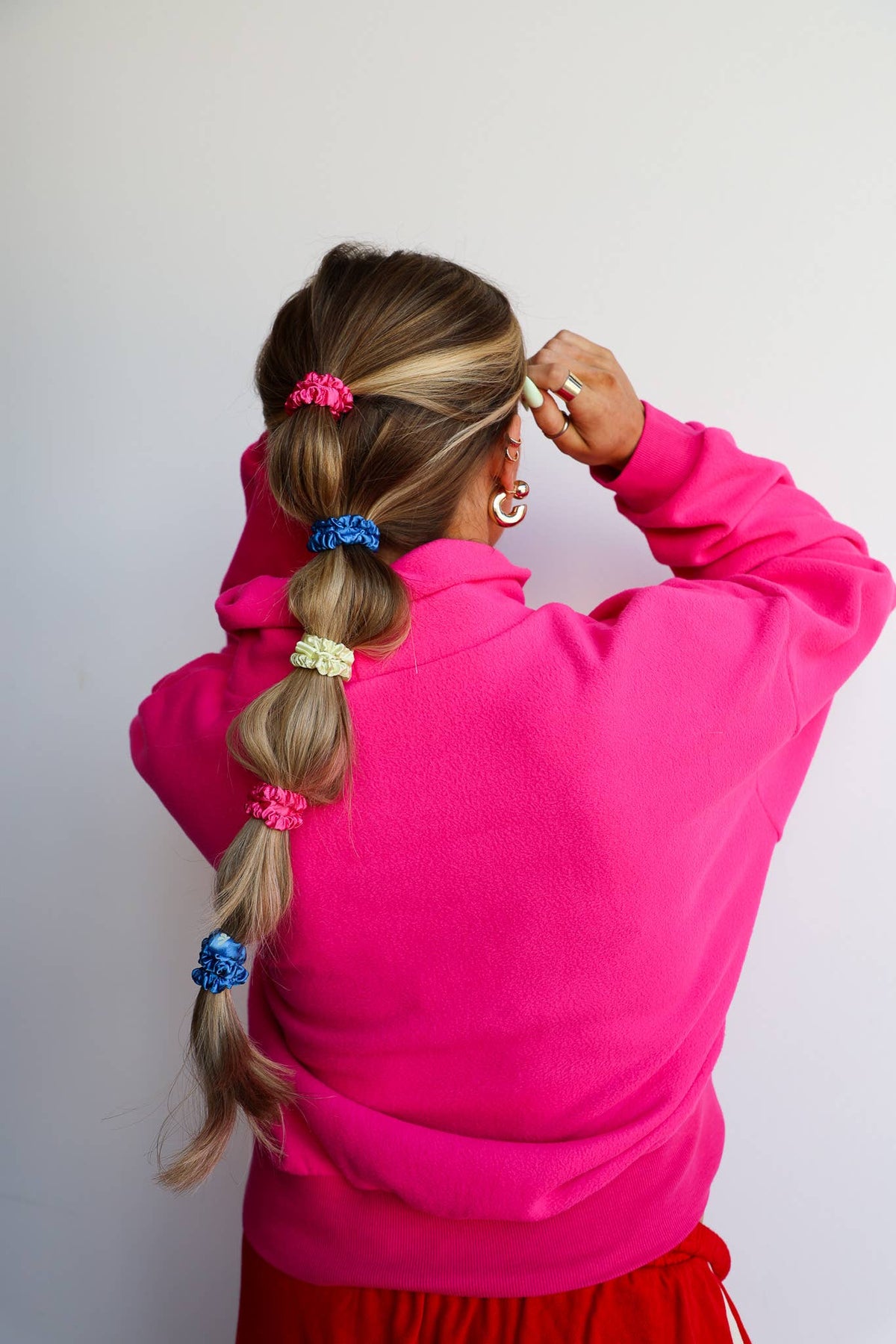 SKINNY SLEEP SCRUNCHIE 6-PACK — SATIN, HAIR-FRIENDLY