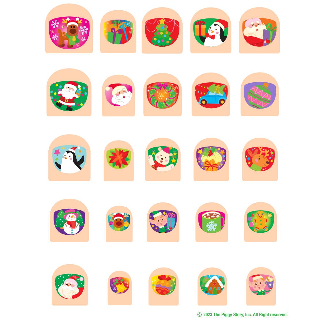 Lil' Fingers Nail Art | Holly Jolly Christmas 2024