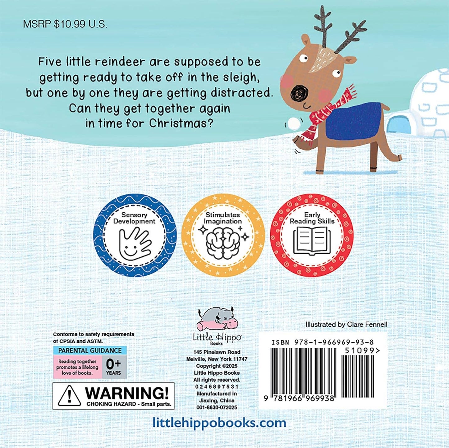 Five Little Reindeer - A Touch-and-Feel Christmas Story