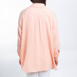 Gauze Long Sleeve Button Up Top