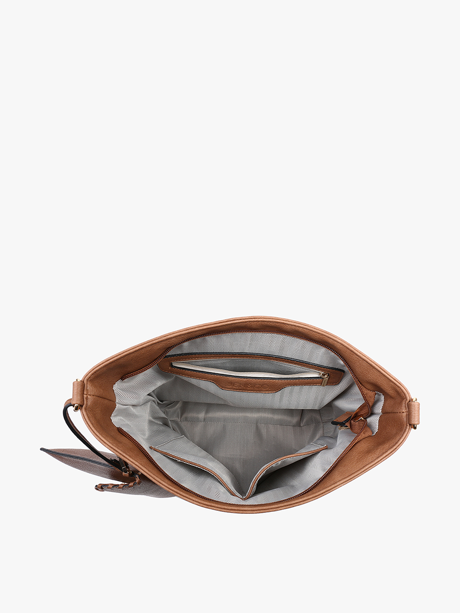 Whipstitch Hobo Bag w/ Wristlet