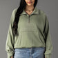 XXL Sage Quarter Zip Sweatshirt