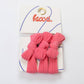 Nylon Bow Slick Back Hair Ties