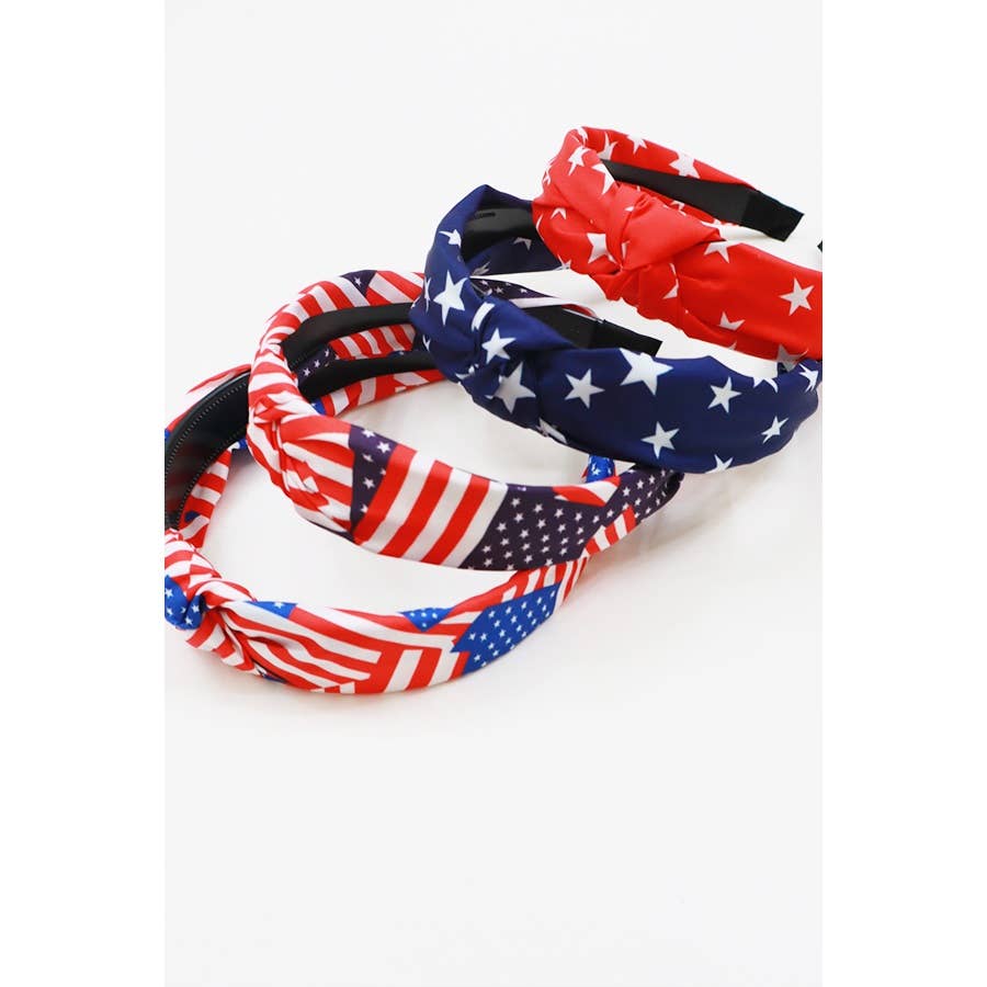 USA Knotted Headband