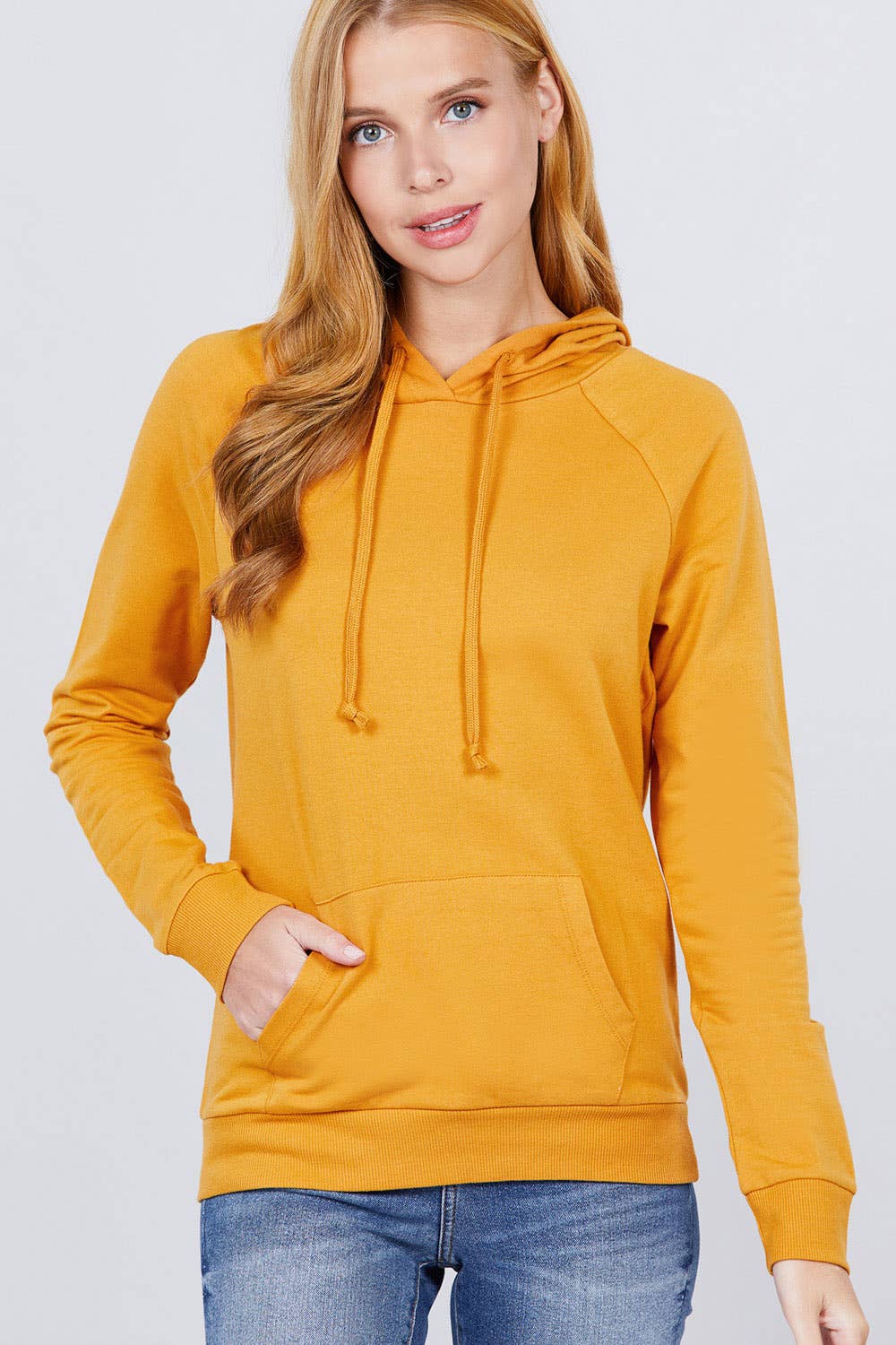 LONG SLEEVE PULLOVER FRENCH TERRY HOODIE (S, M, L)