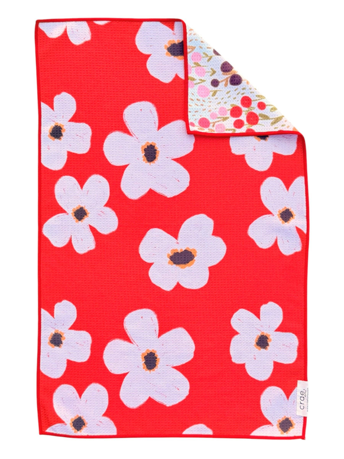 Retro Bloom: Reversible Hand Towel