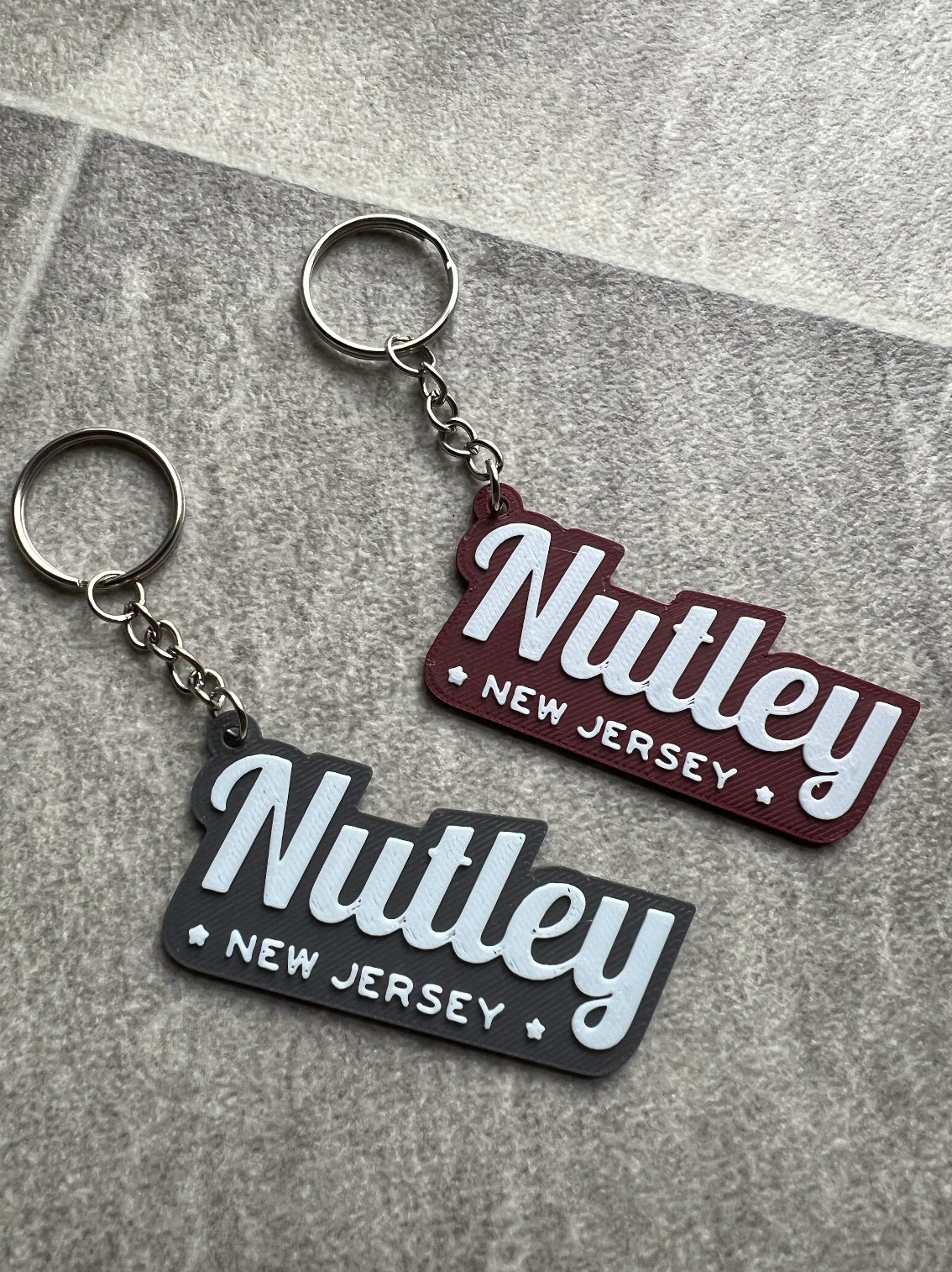 Town Script Keychain