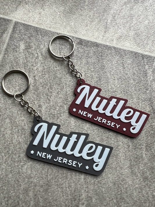 Town Script Keychain