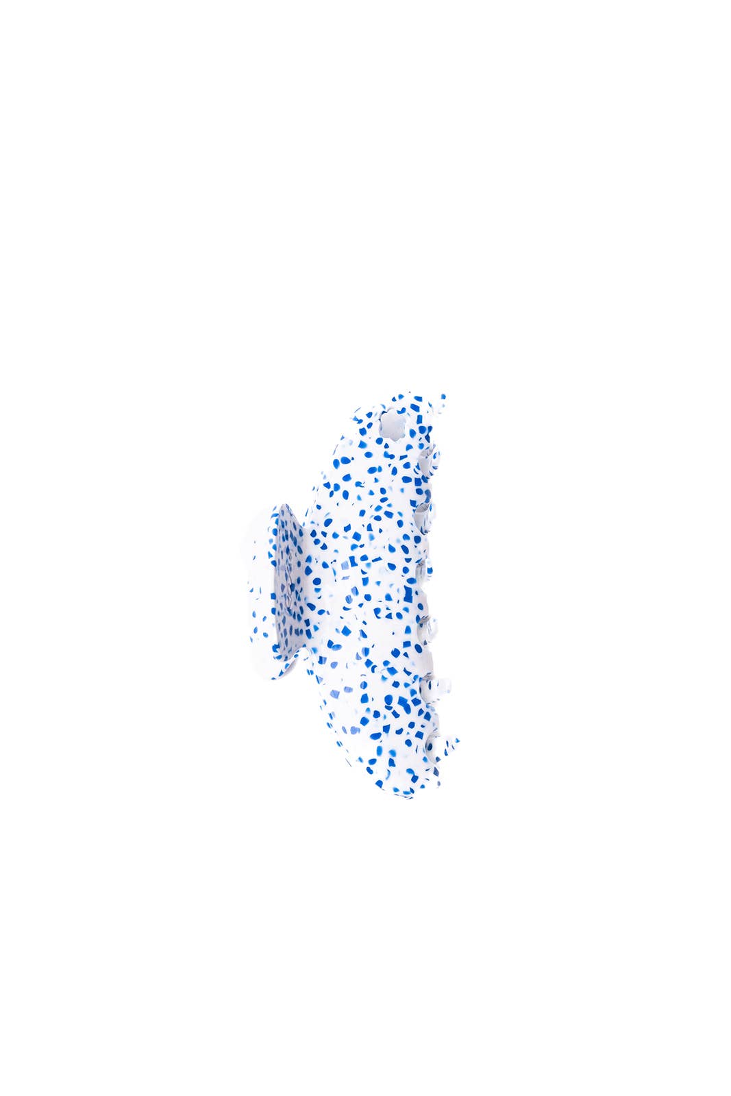 BLUE SPECKLED ACETATE CLAW - 2 SIZES