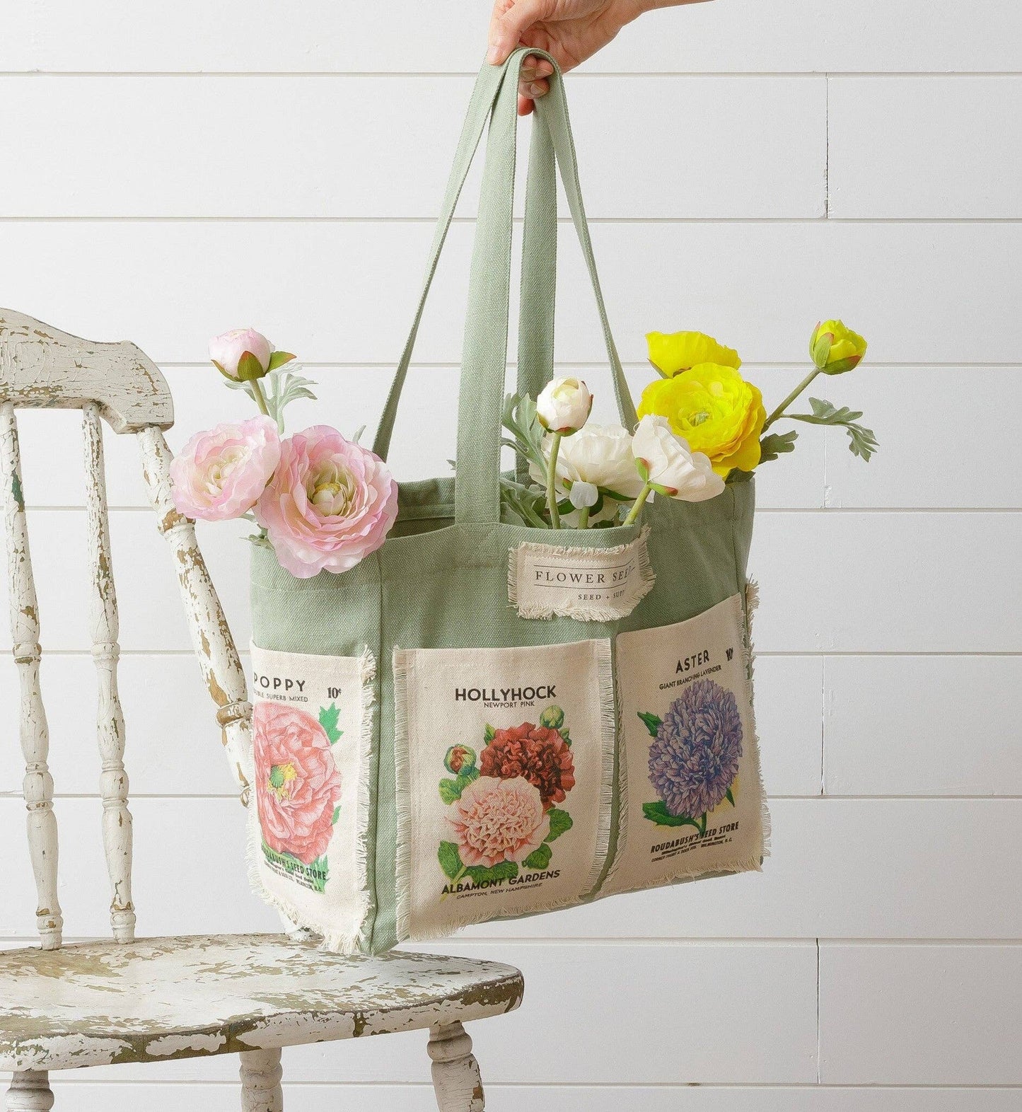 Flower Seed Packets Tote