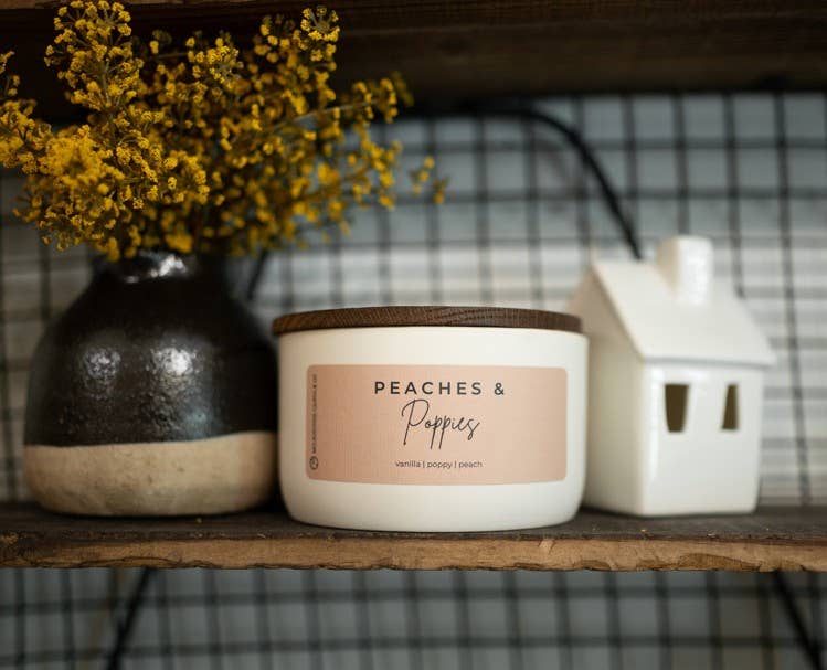 Peaches & Poppies | Signature Statement Candle