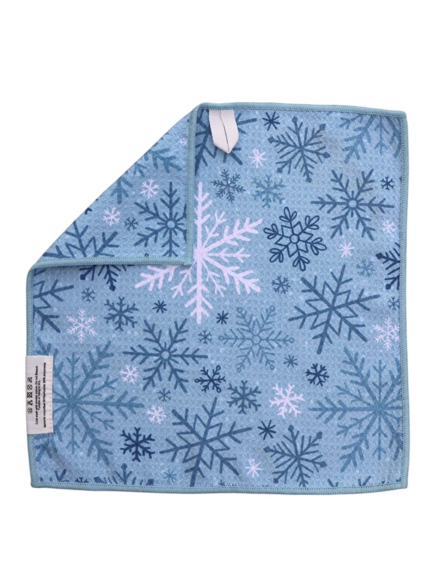 Flurries: Double-Sided Washcloth