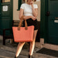 Large Textured Versa Tote w/ Straps