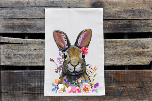 Easter Tea Towel - Bunny Rabbit