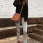Dylan Crossbody w/ 2 Side Tassel Zippers: Navy