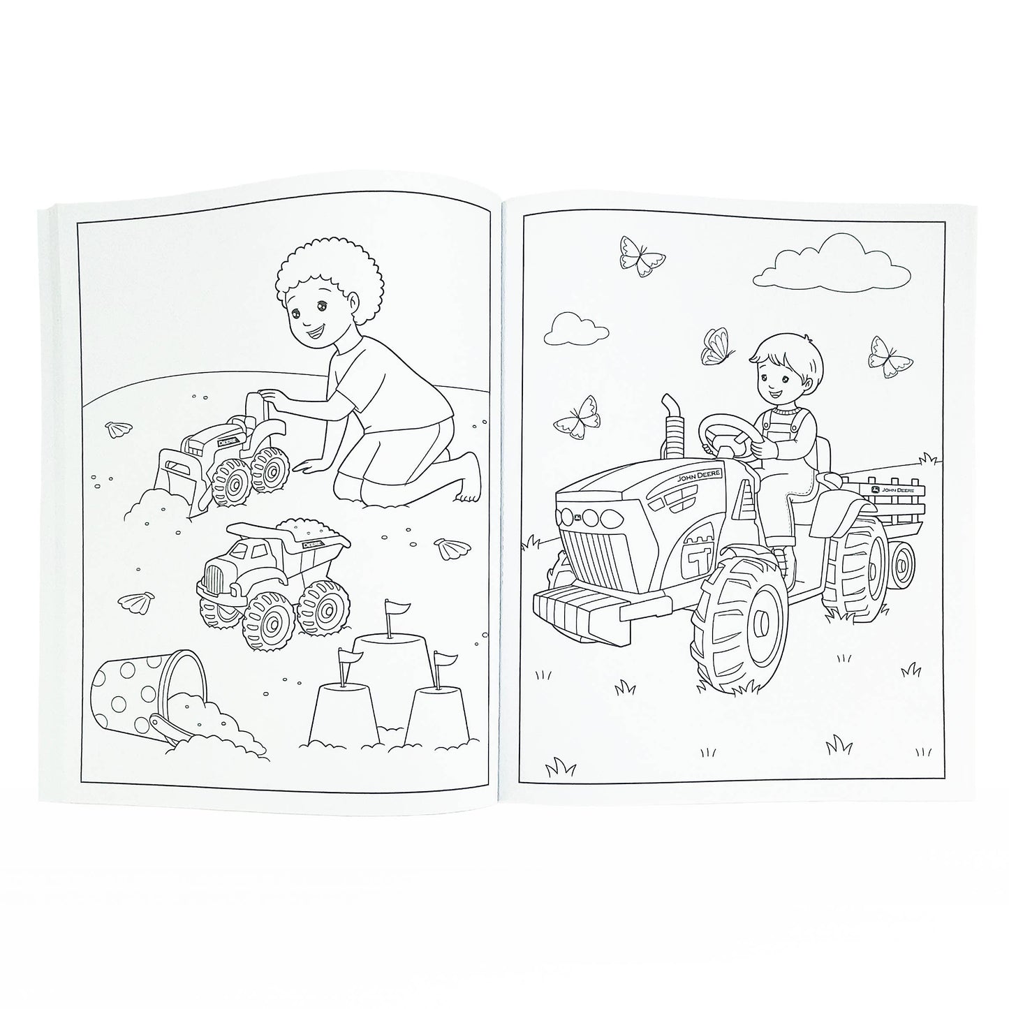 John Deere Kids Tractors, Trucks & Animals Coloring Book
