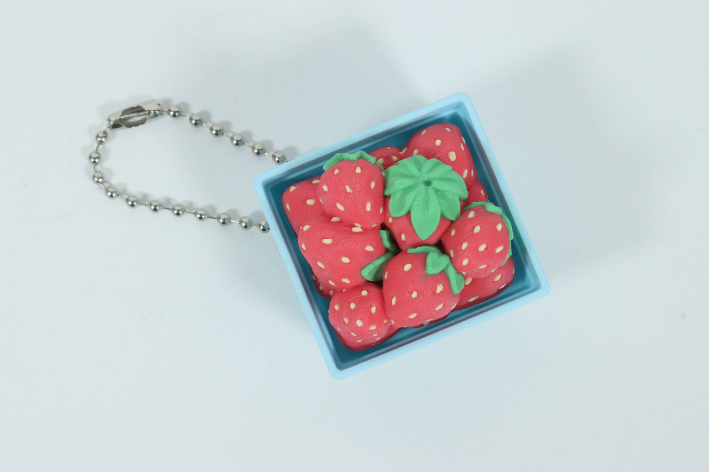 Strawberry Pint Click Fidget (Silent or Loud)