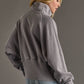 Gray Quarter Zip Sweatshirt