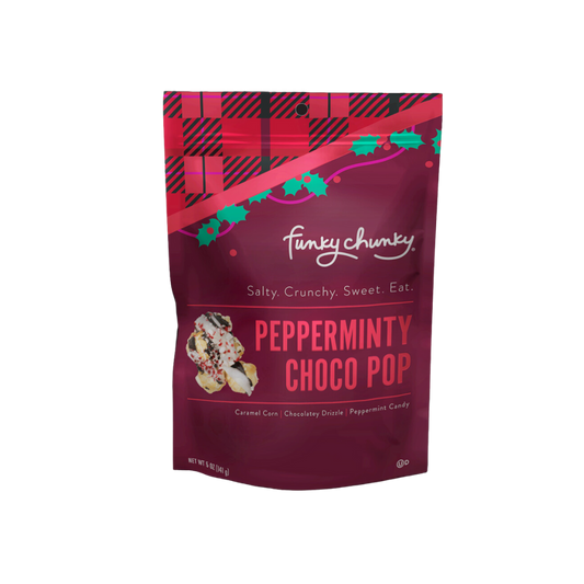 Pepperminty Choco Pop | Caramel Corn Holiday Popcorn | bags