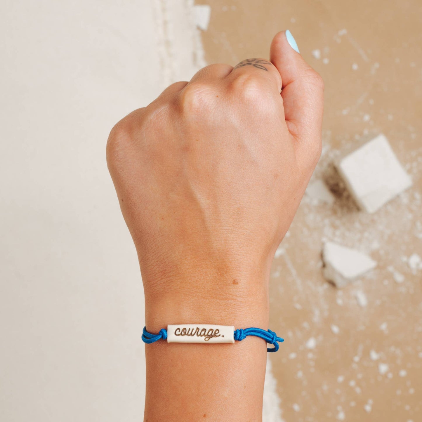 Longhorns Stamped Cursive Bracelet