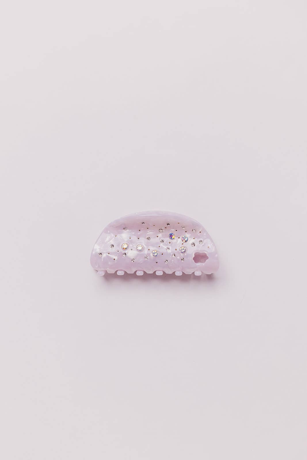GLITTER RHINESTONE MIDI HAIR CLAW — 4 COLORS