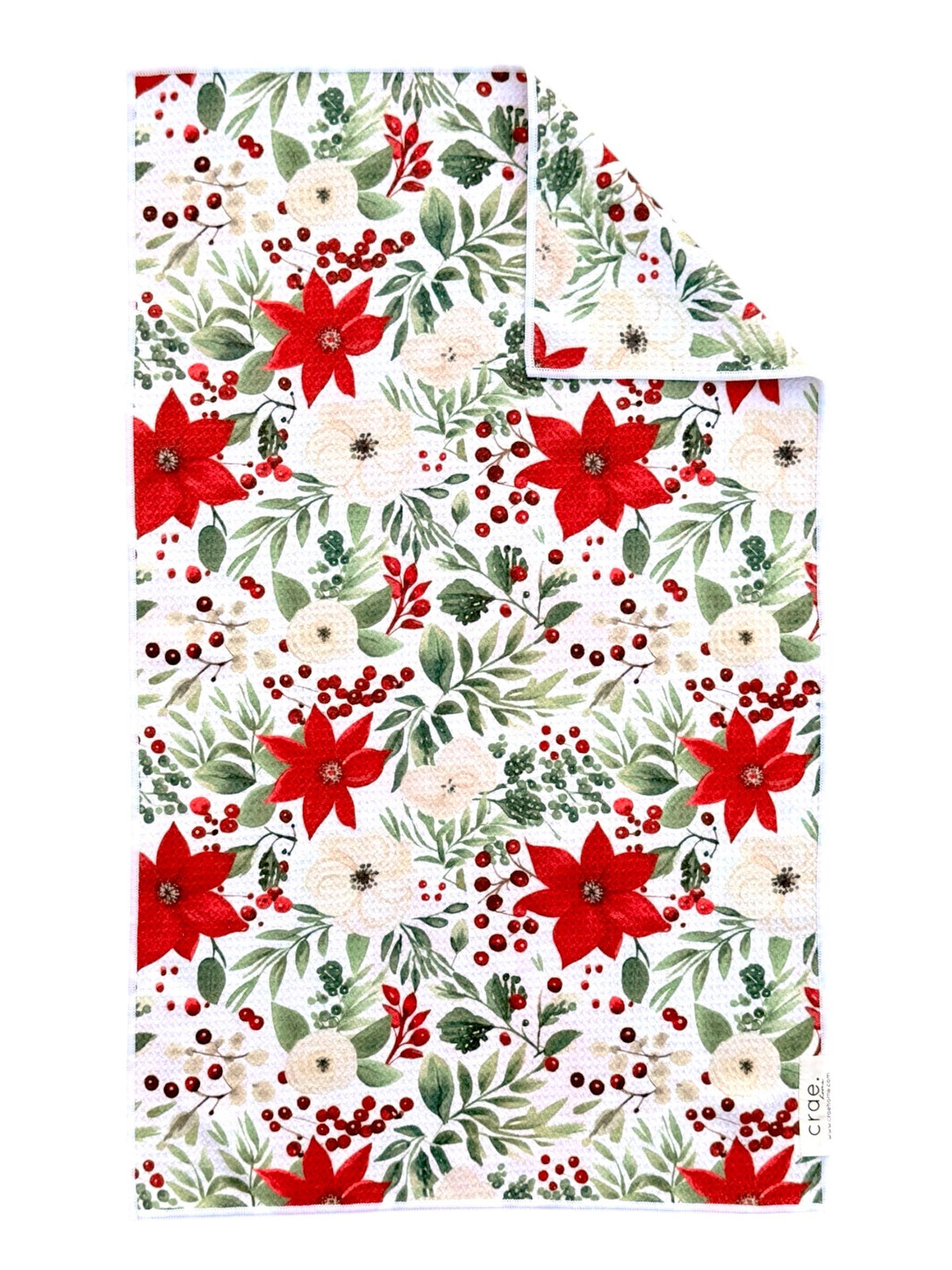 Winter Rosette: Double-Sided Hand Towel