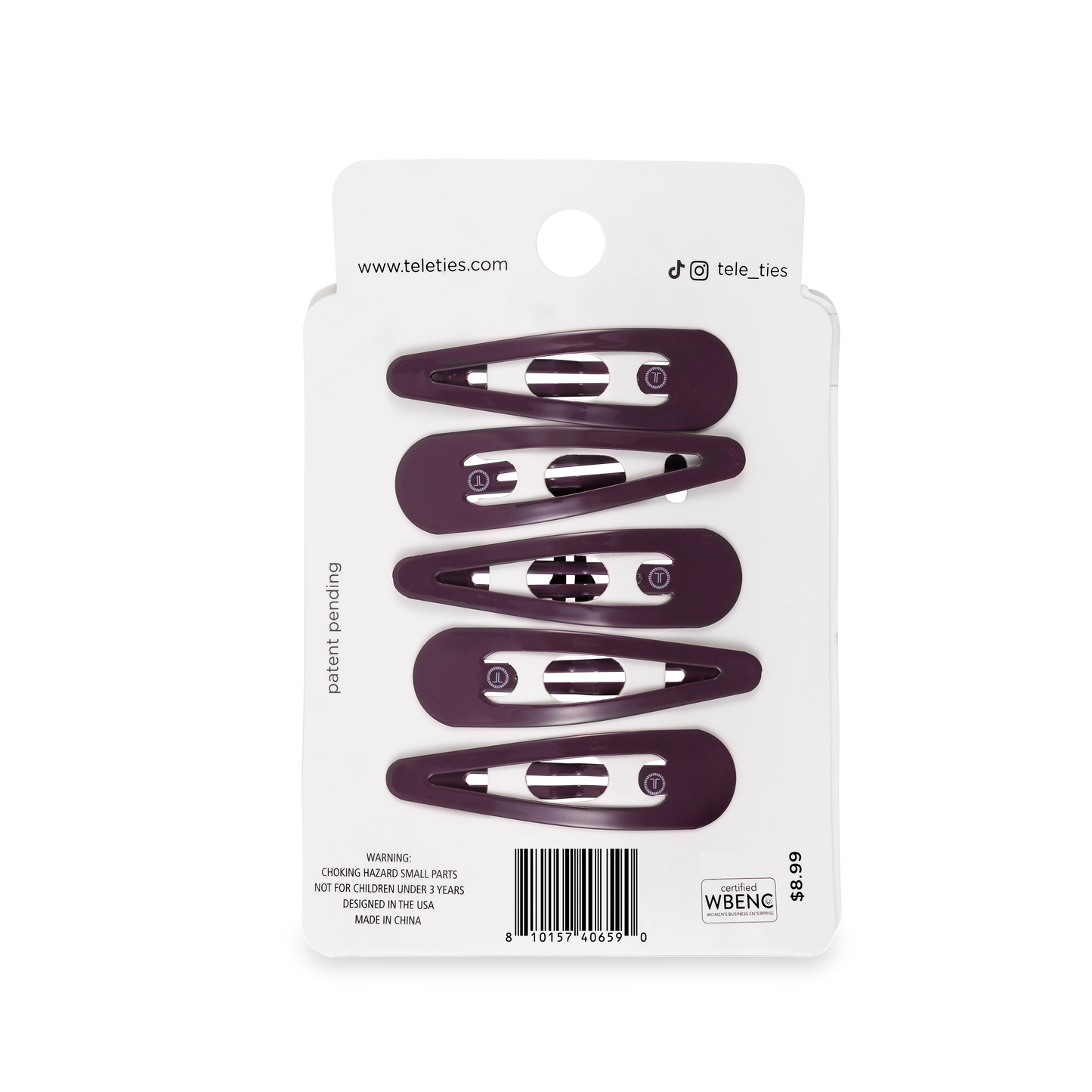 Purple Haze Snap Clips (6Ct)