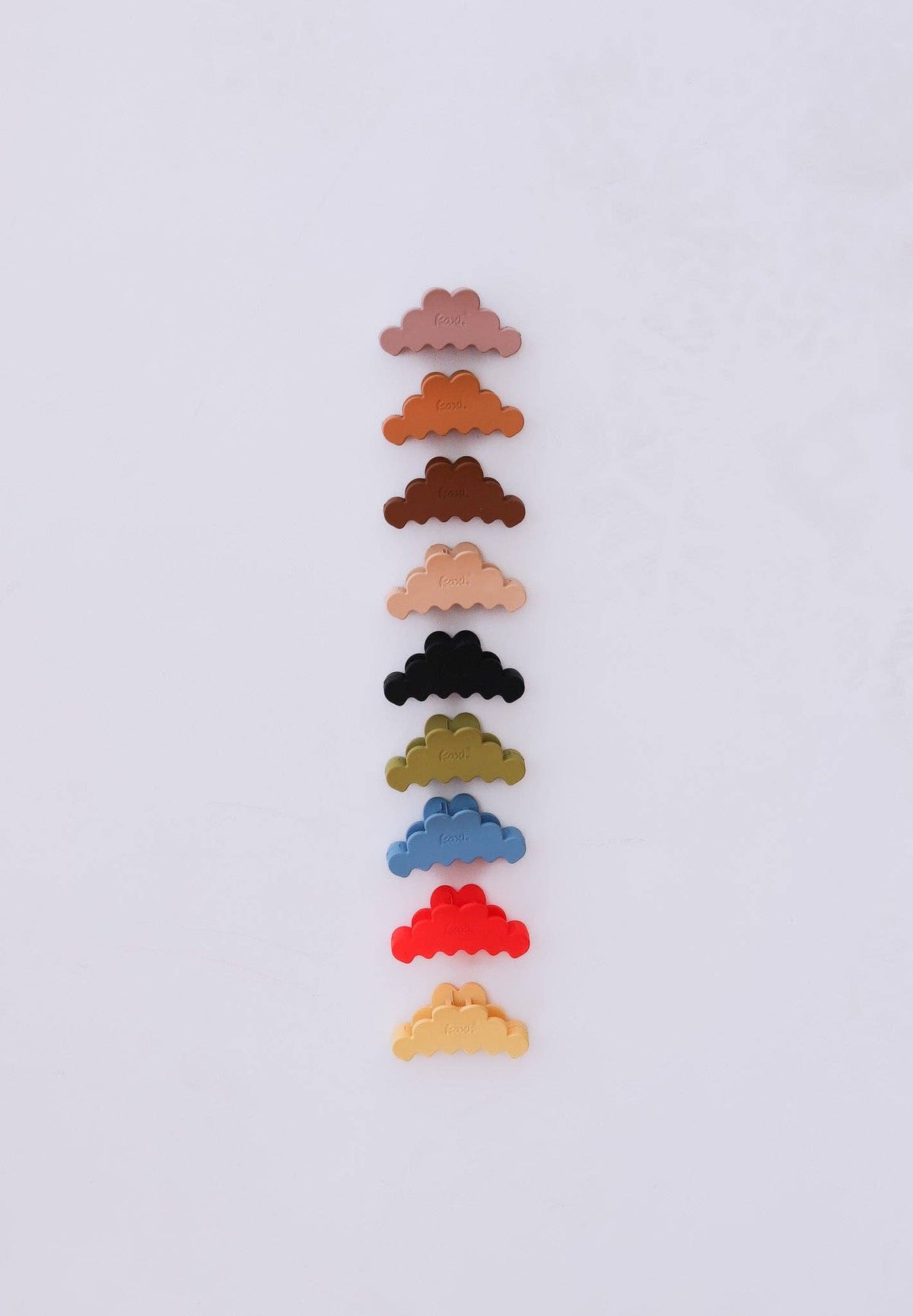 KAXI SCALLOPED MINI CLAW CLIP — 14 COLORS