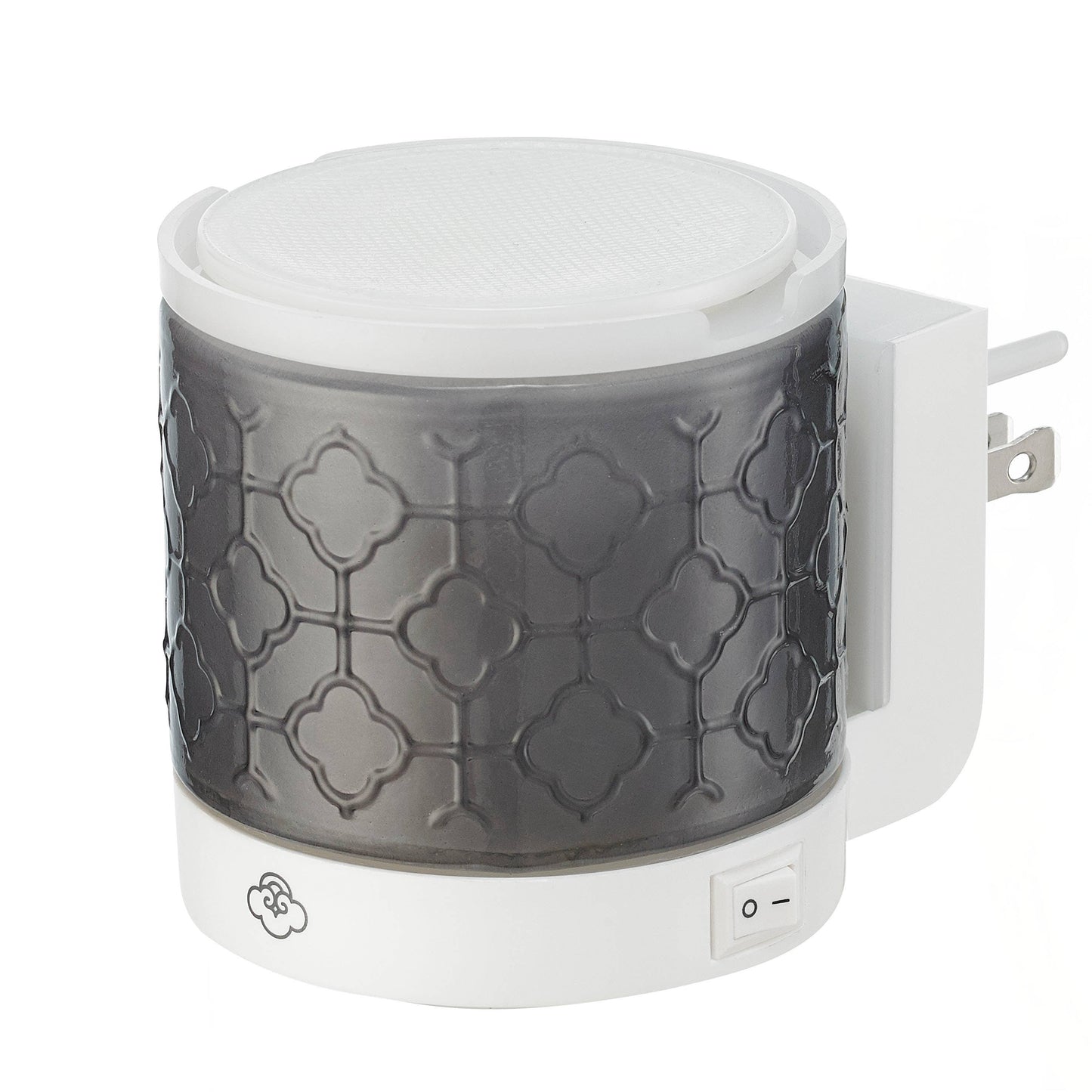 Plug-In Wax Melter with LED Night Light - Lace Grey
